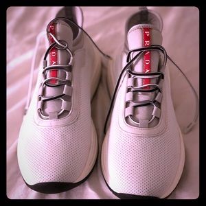 Mesh sneakers with chunky sole